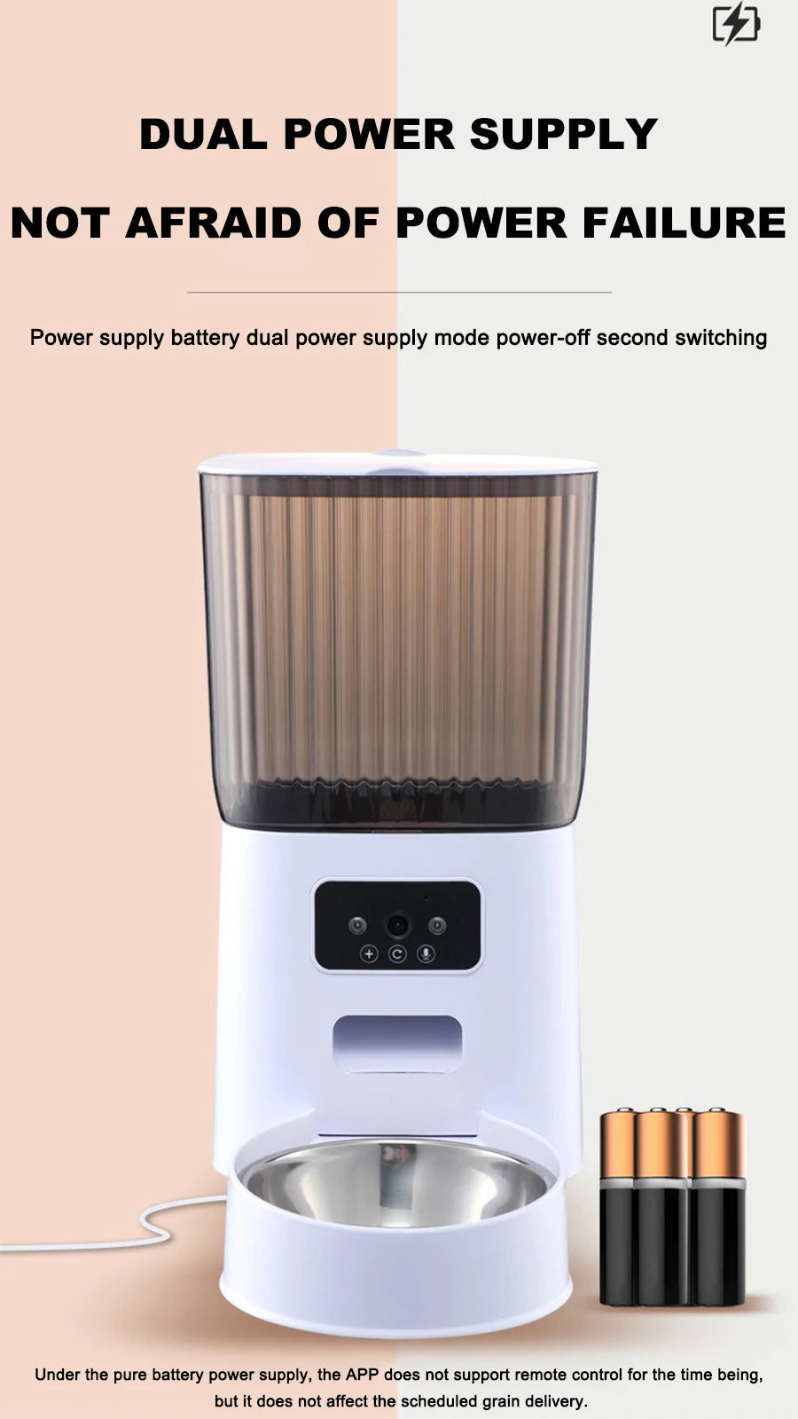 Smart App Controlled Pet Feeder Timer For Dogs And Cats