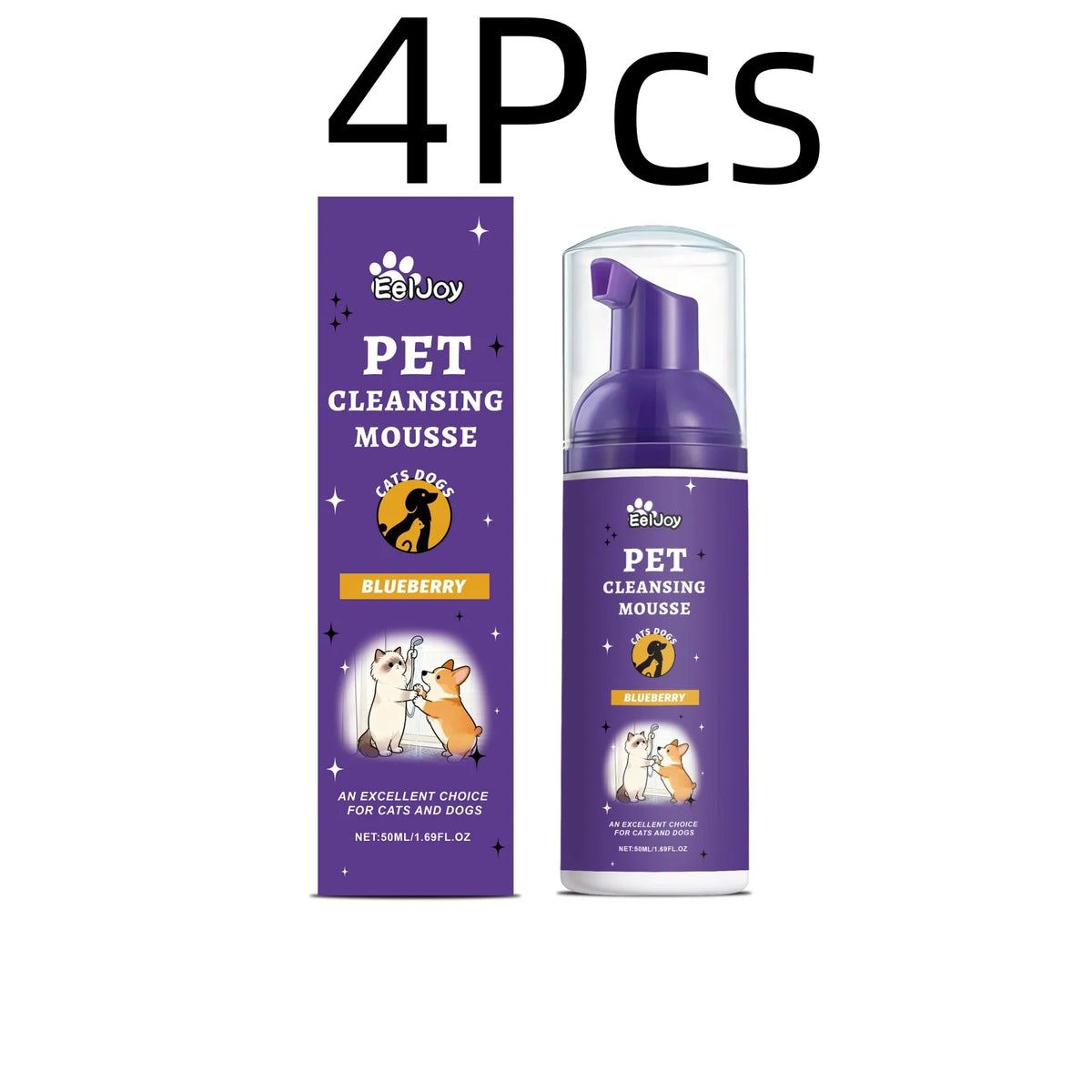 EelJoy Pet Grooming Foam Cleansing Odor Control for Soothing Skin