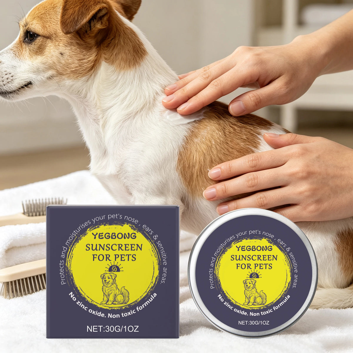 YEGBONG Pet Sunscreen Cream for Dog and Cat Skin Protection