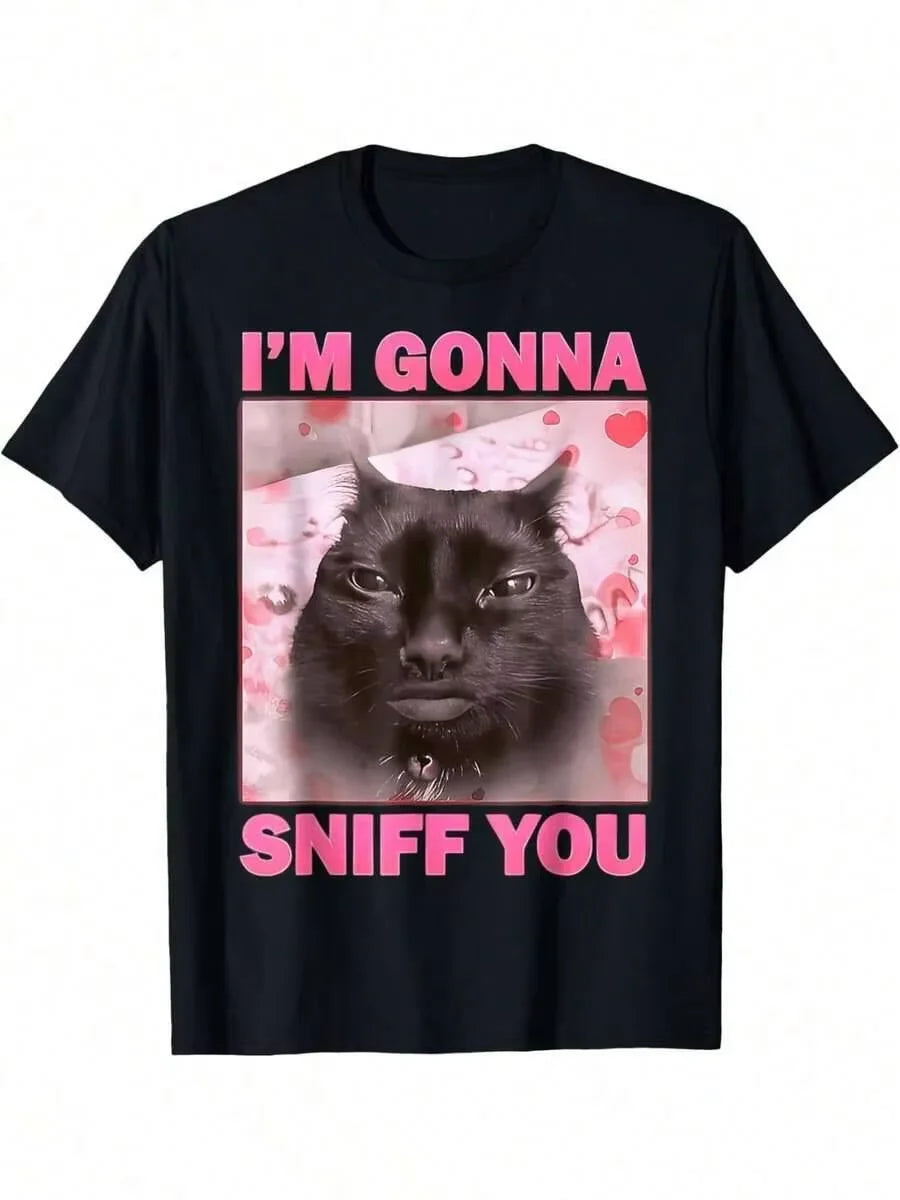 Funny Cat Meme T-Shirt For Cat Lovers And Casual Wear