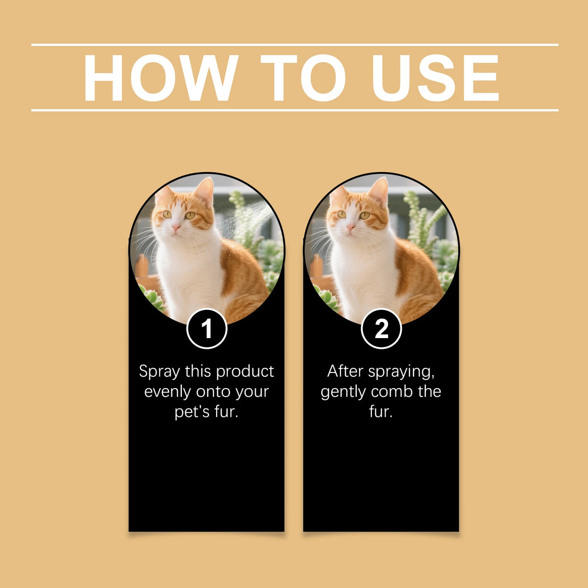 Gentle Pet Hair Care Spray For Smooth Glossy Coats