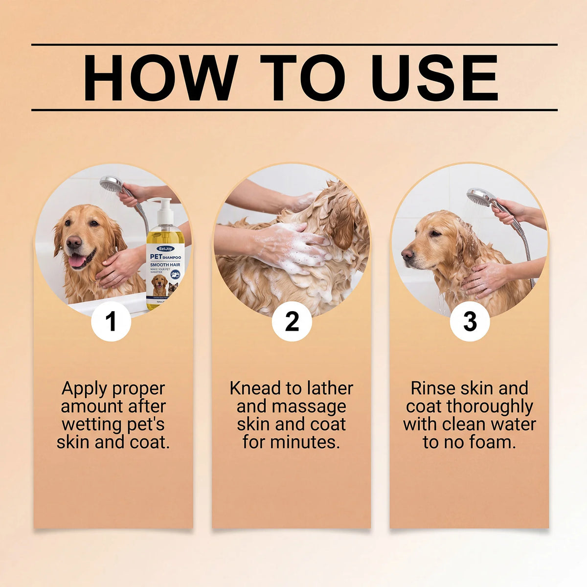 YEGBONG Gentle Pet Grooming Shampoo for Cleaning and Tangle Free Fur