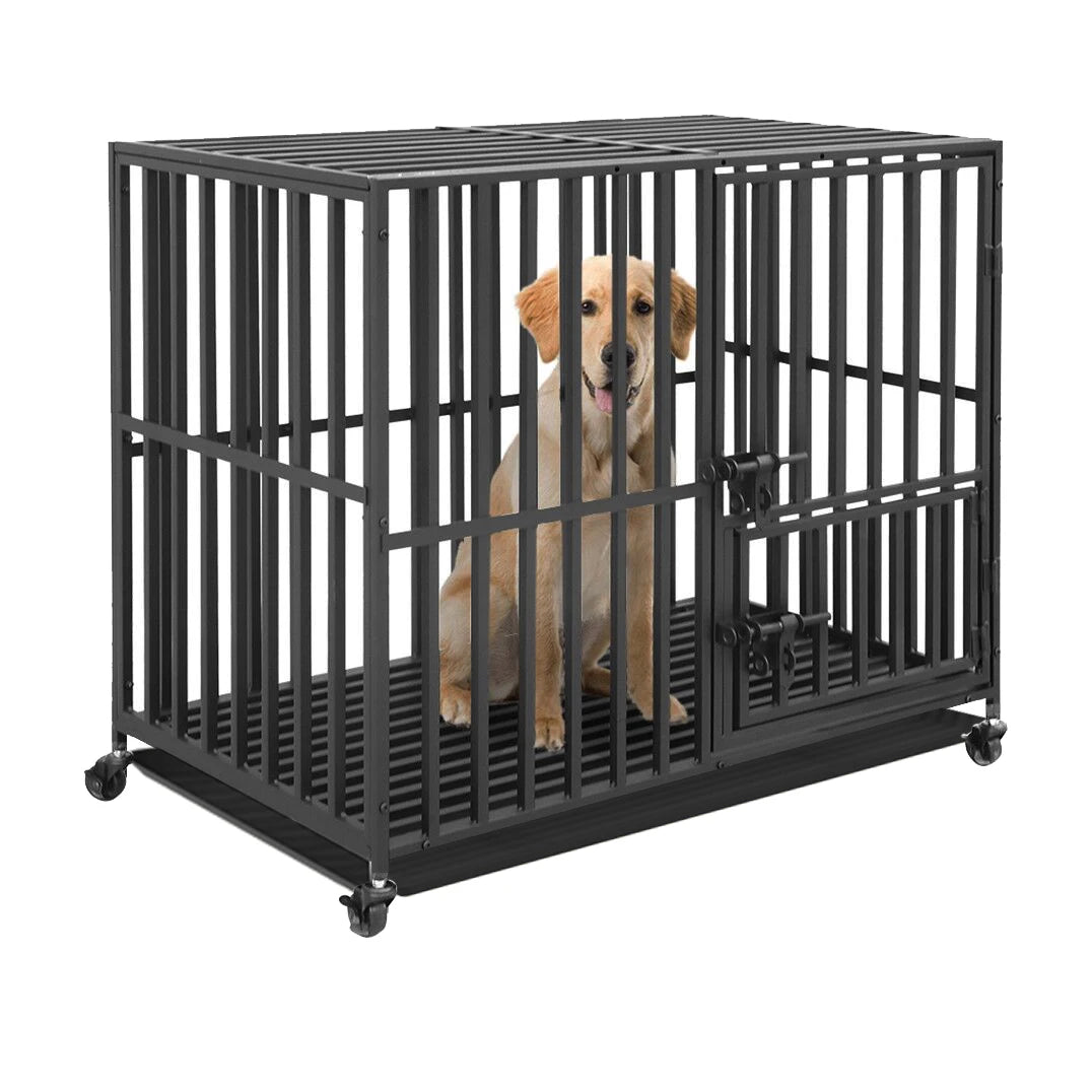 Bingopaw Heavy Duty Metal Dog Kennel With Removable Tray