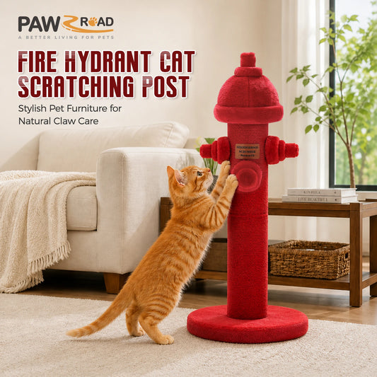 PAWZ Road Fire Hydrant Sisal Cat Scratching Post for Cats