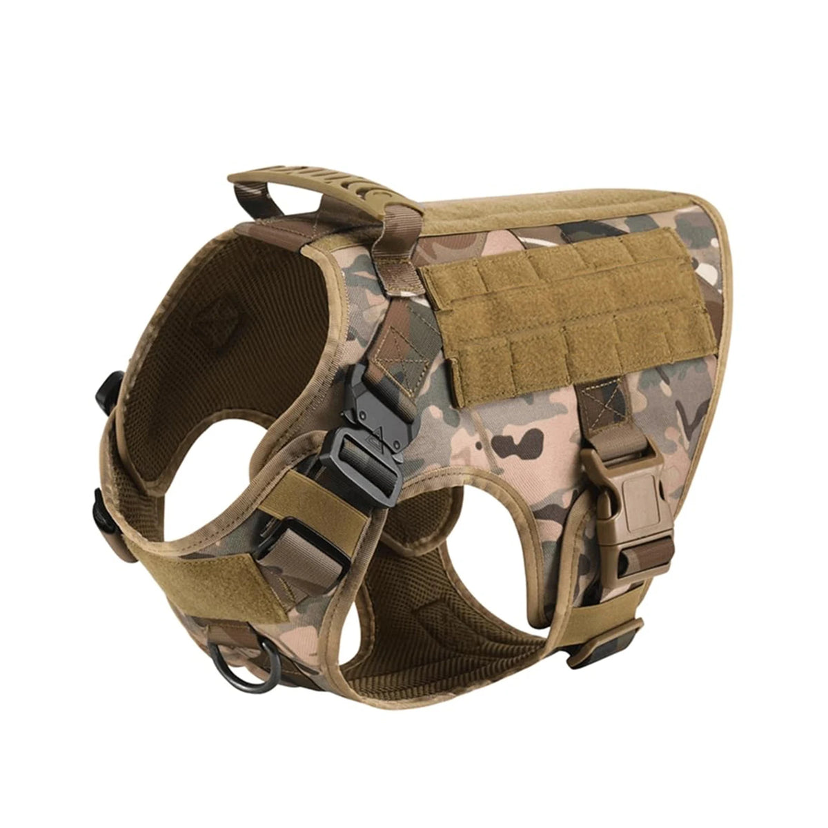 PETRAVEL Tactical Dog Harness With MOLLE Pouches For Training