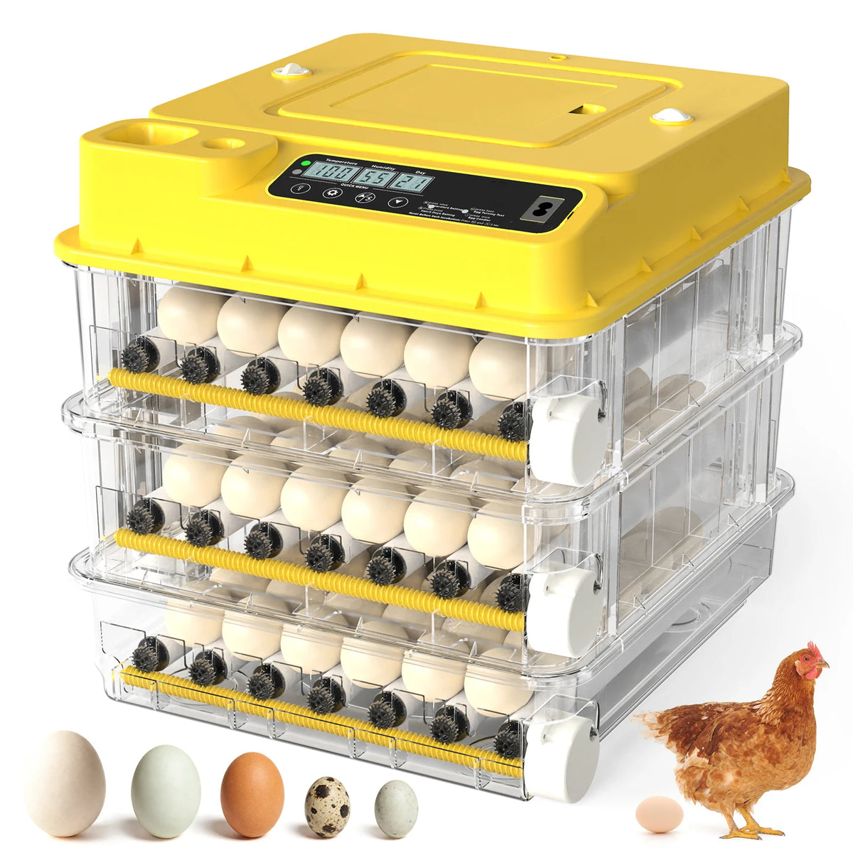 Automatic Egg Incubator For Hatching With Temperature Water And Turning Control