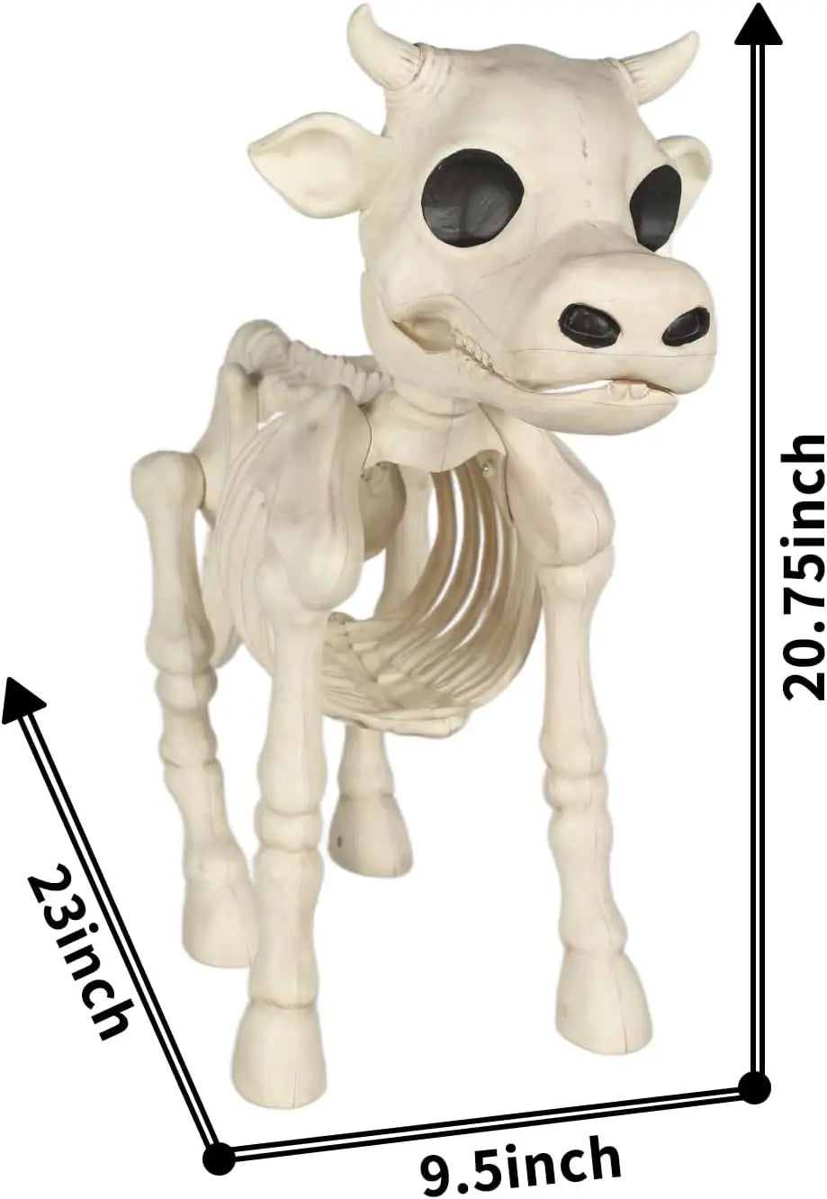 Halloween Skeleton Cow Decor With Realistic Bone Appearance for Indoor Use