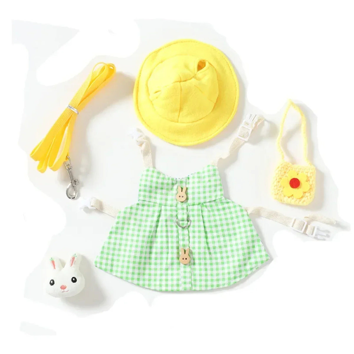 Small Pet Harness Leash Set For Rabbits And Guinea Pigs