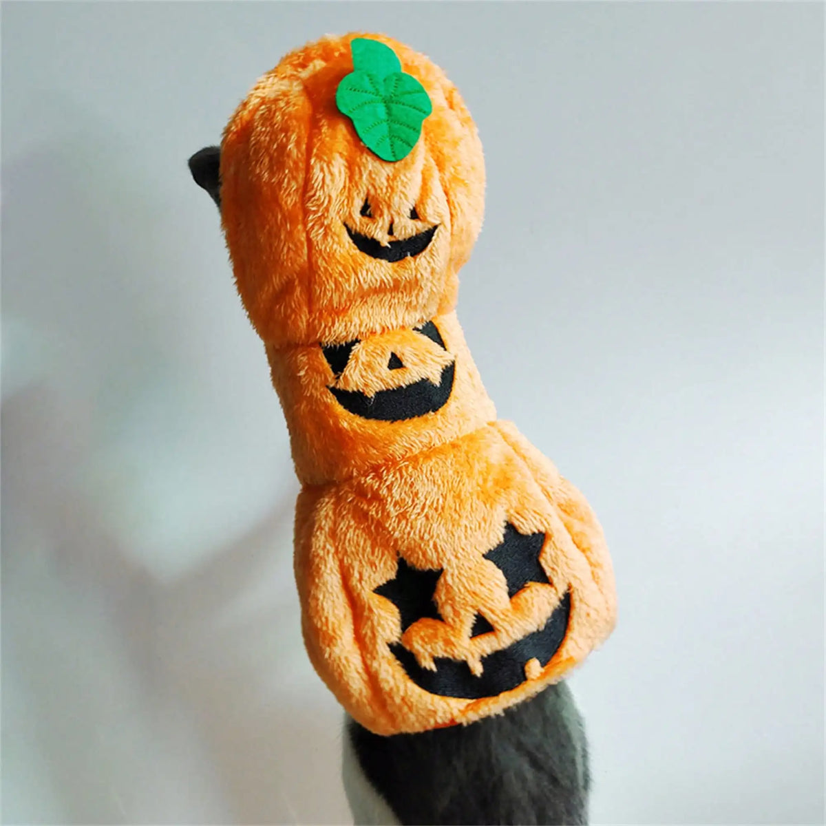 Halloween Pumpkin Dog Costume Warm Fleece Pet Cosplay Hoodie