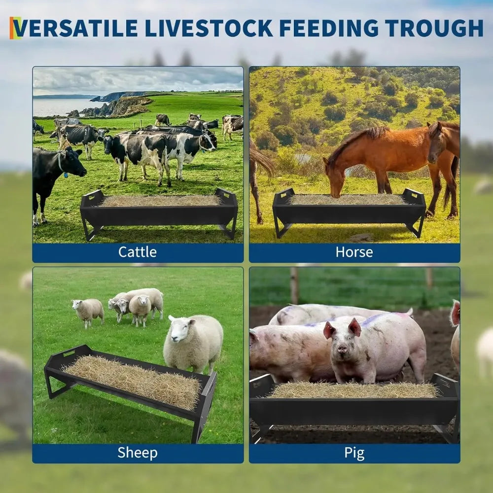 Garvee Heavy Duty Livestock Feeder for Sheep, Goats, and Pigs