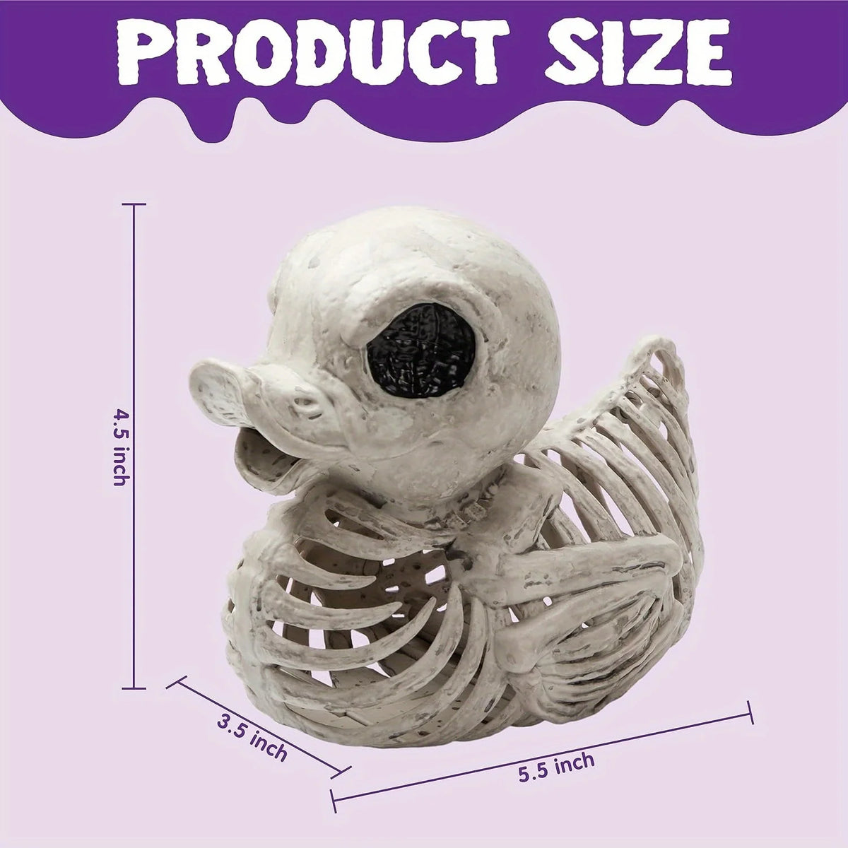 Halloween Duck Skeleton Decoration For Spooky Indoor And Outdoor Displays