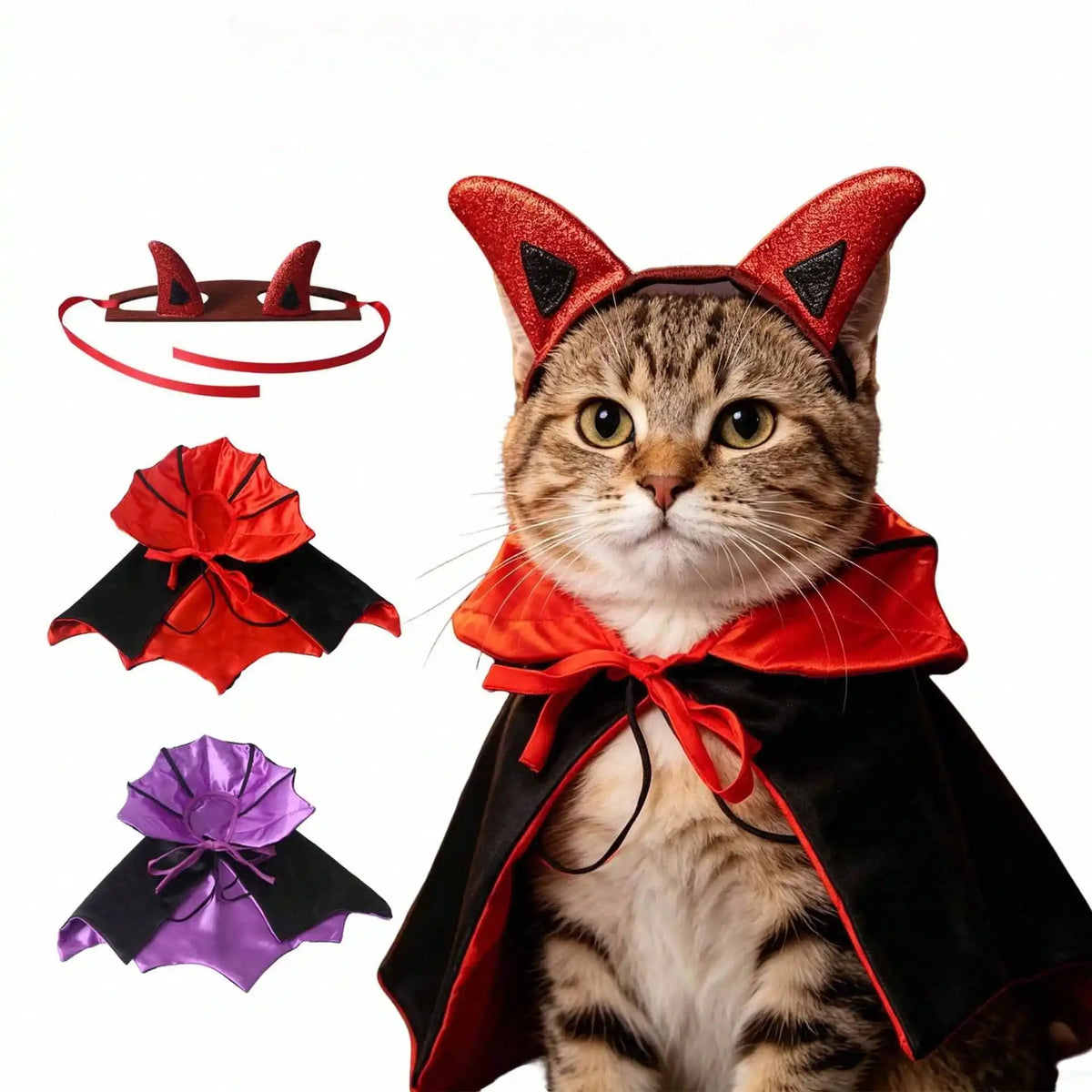 Funny Halloween Bat Pet Costume Cape for Cats and Dogs