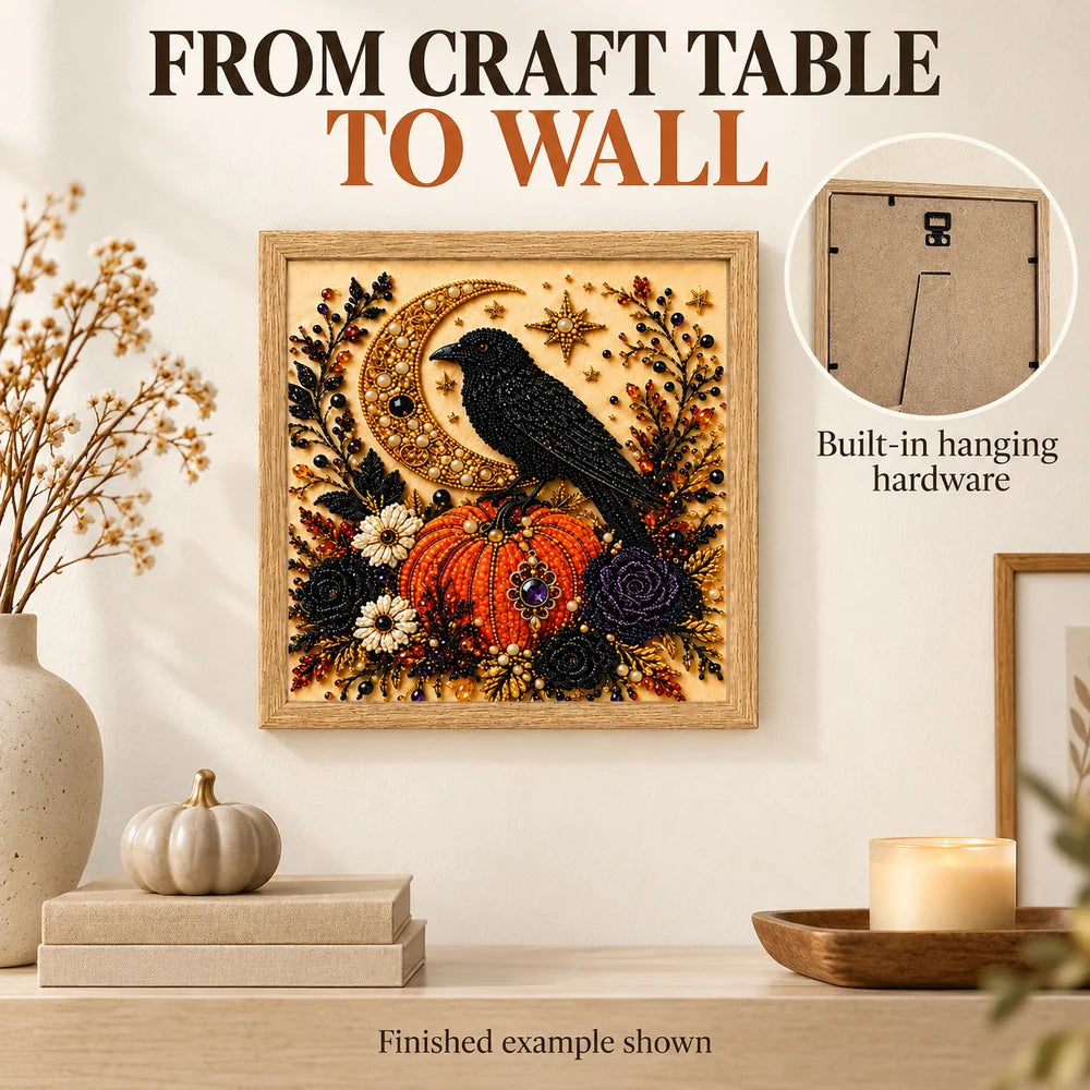 Zoe Halloween Pearl Diamond Painting Kit With Frame Decor