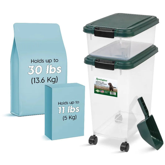 IRIS USA Airtight Pet Food Storage Container With Scoop
