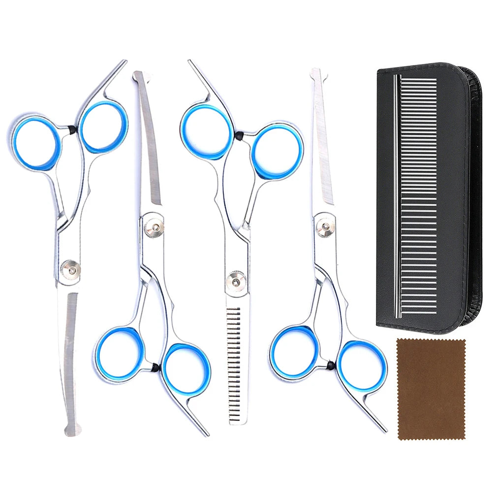 Seven In One Pet Grooming Scissors Set With Ceramic Coating