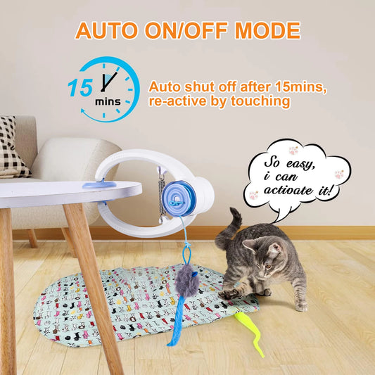 ATUOTIN Interactive Feather Cat Teaser Toy for Play and Exercise
