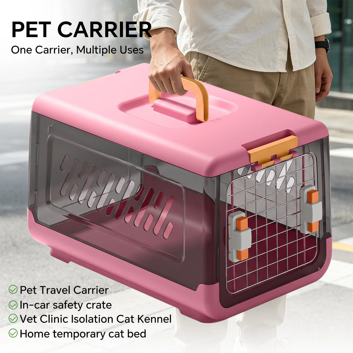 Ventilated Pet Travel Carrier Backpack For Cats And Dogs