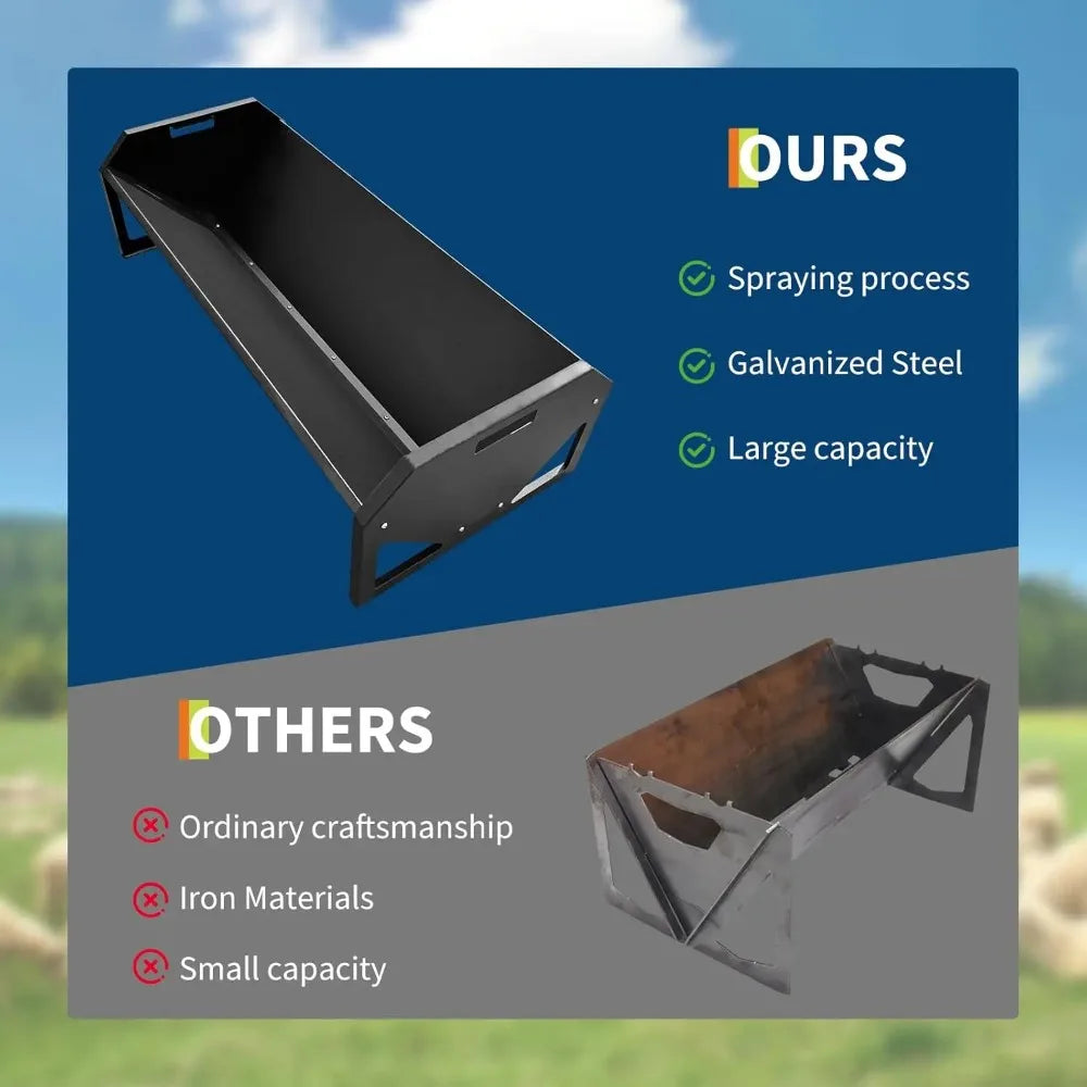 Garvee Heavy Duty Livestock Feeder for Sheep, Goats, and Pigs