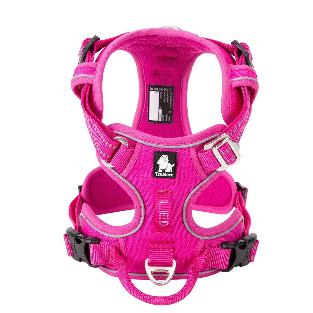 TRUELOVE No Pull Reflective Adjustable Dog Harness for Training