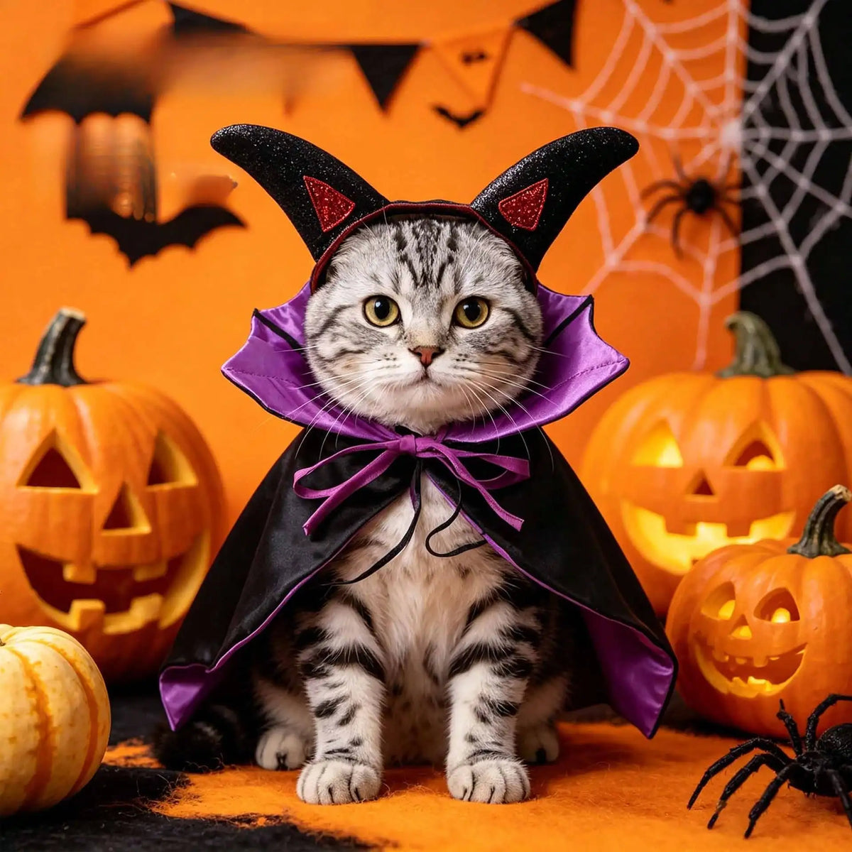 Funny Halloween Bat Pet Costume Cape for Cats and Dogs