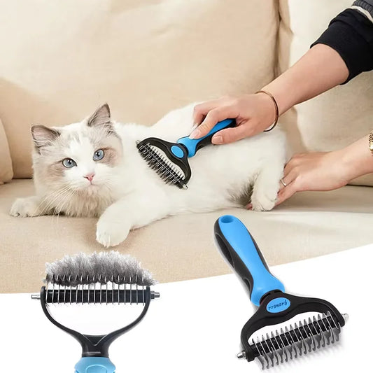 Double Sided Grooming Brush for Dog and Cat Hair Removal