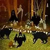 Halloween Black Cat And Ghost Yard Decorations With Stakes