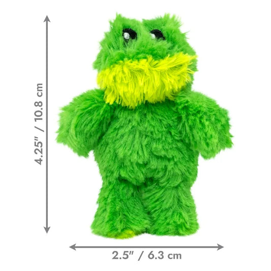 Frog Dog Toy With Removable Squeaker For Quiet Play