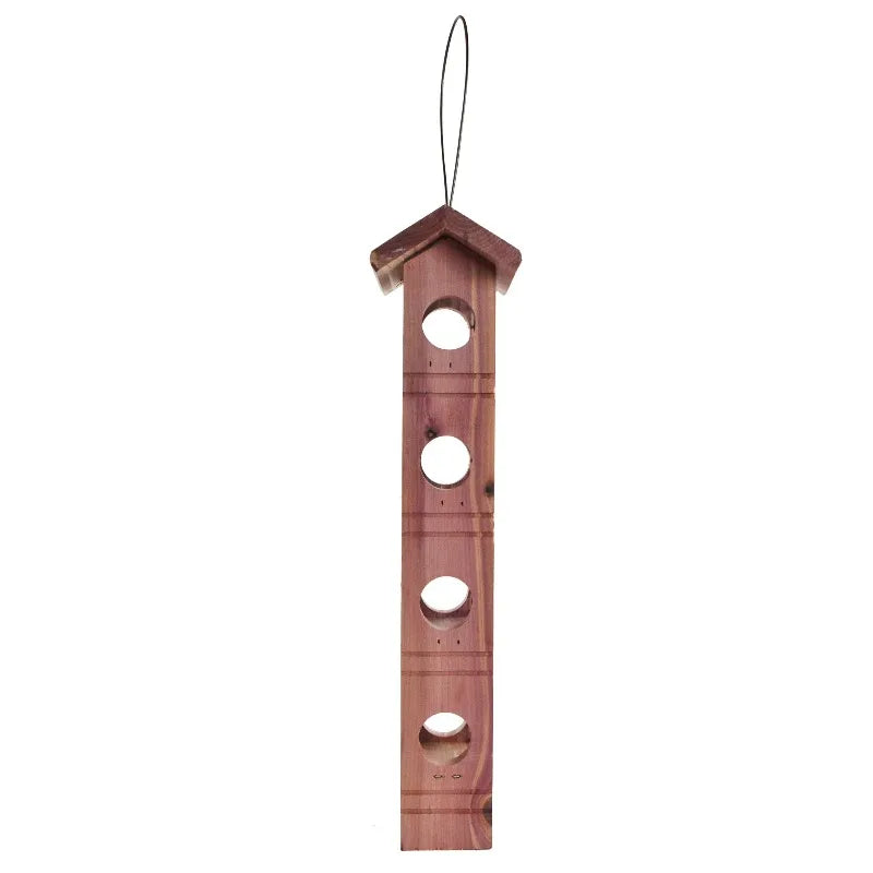 Cedar Wild Bird Suet Plug Feeder for Suet Dough Plugs