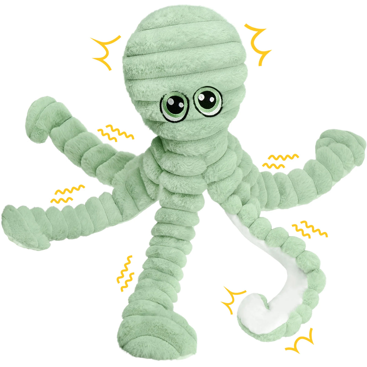 Octopus Plush Squeaky Dog Toy for Chewing and Interactive Play