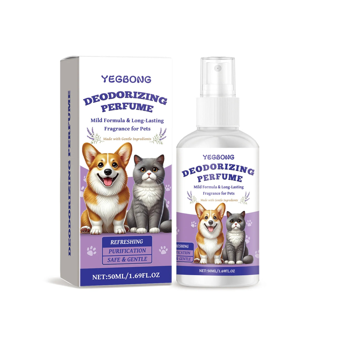 Plant Based Pet Deodorizing Spray for Cats and Dogs