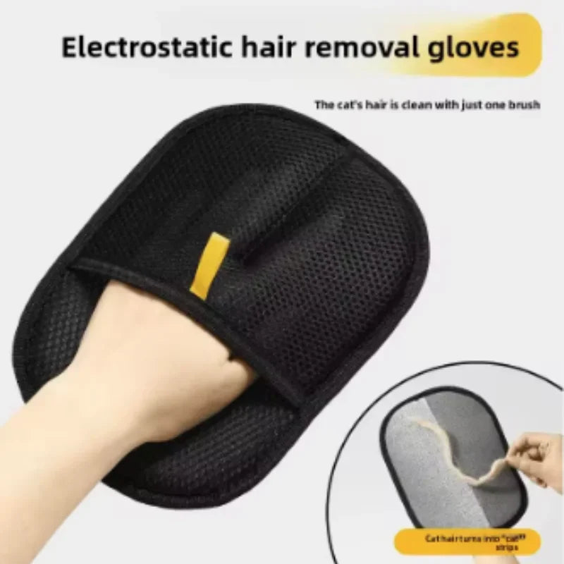 Pet Grooming Deshedding Gloves and Hair Remover for Pets