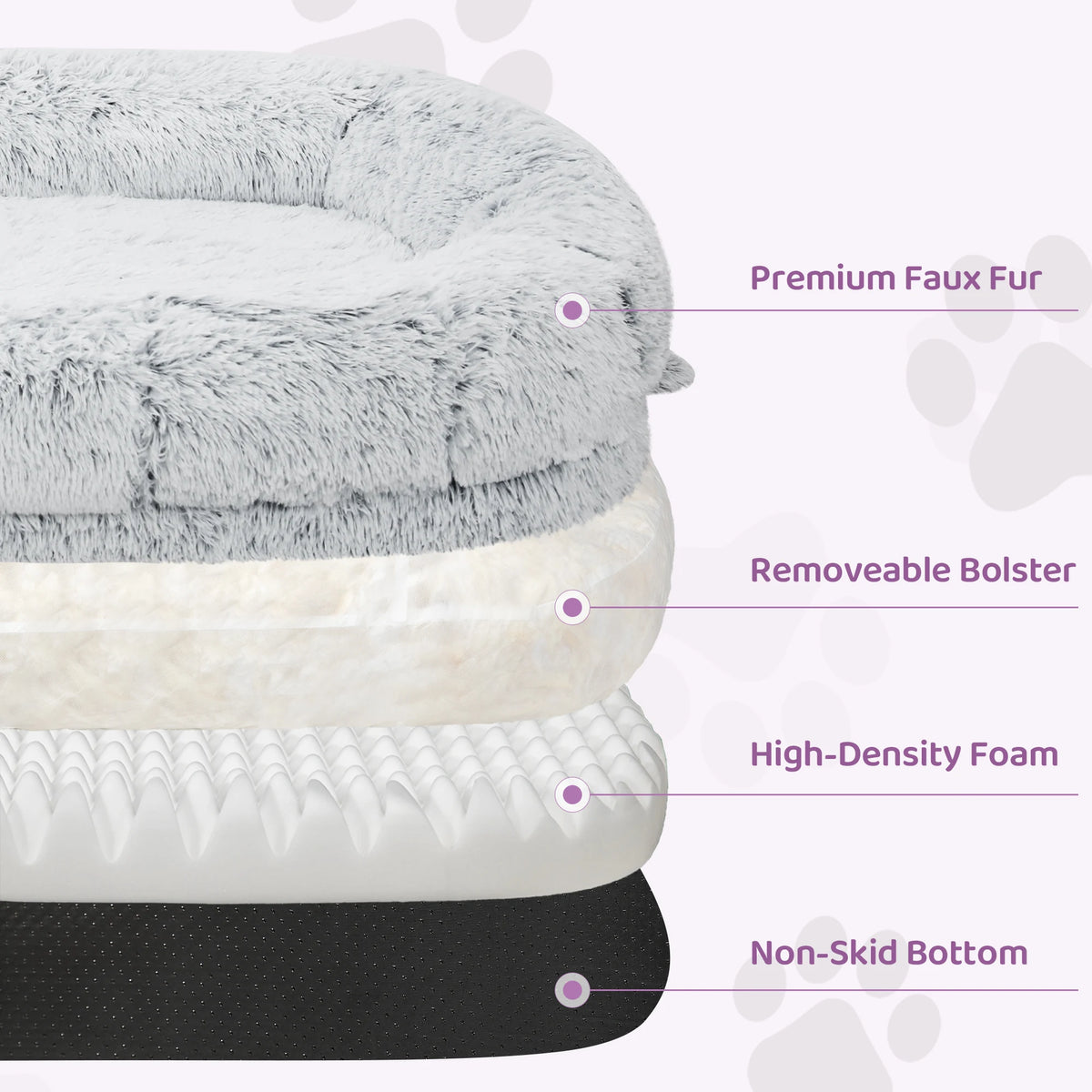 Orthopedic Human Dog Bed With Removable Machine Washable Cover