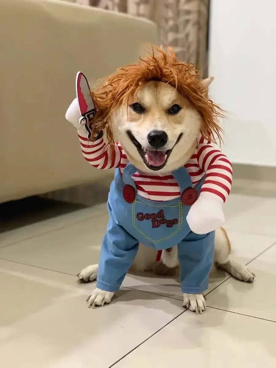 Holapet Chucky Doll Halloween Costume For Dogs And Cats
