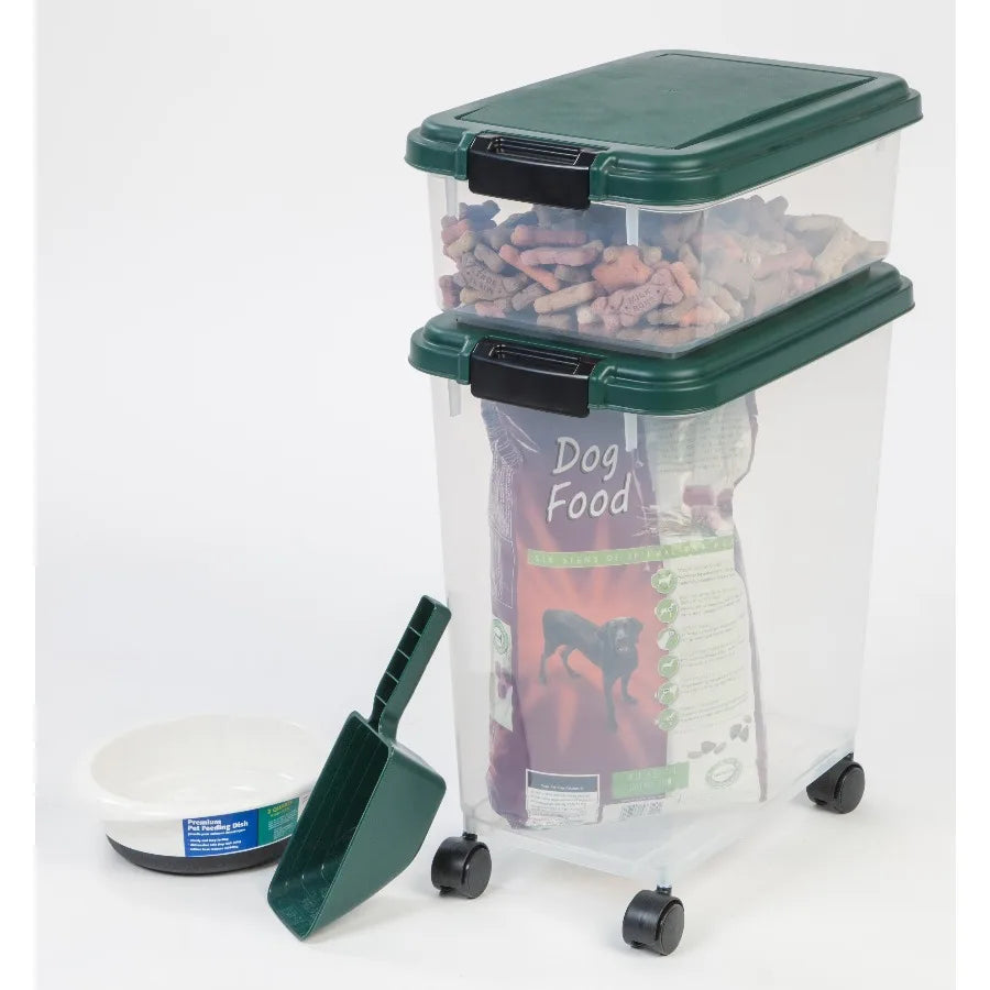 IRIS USA Airtight Pet Food Storage Container With Scoop