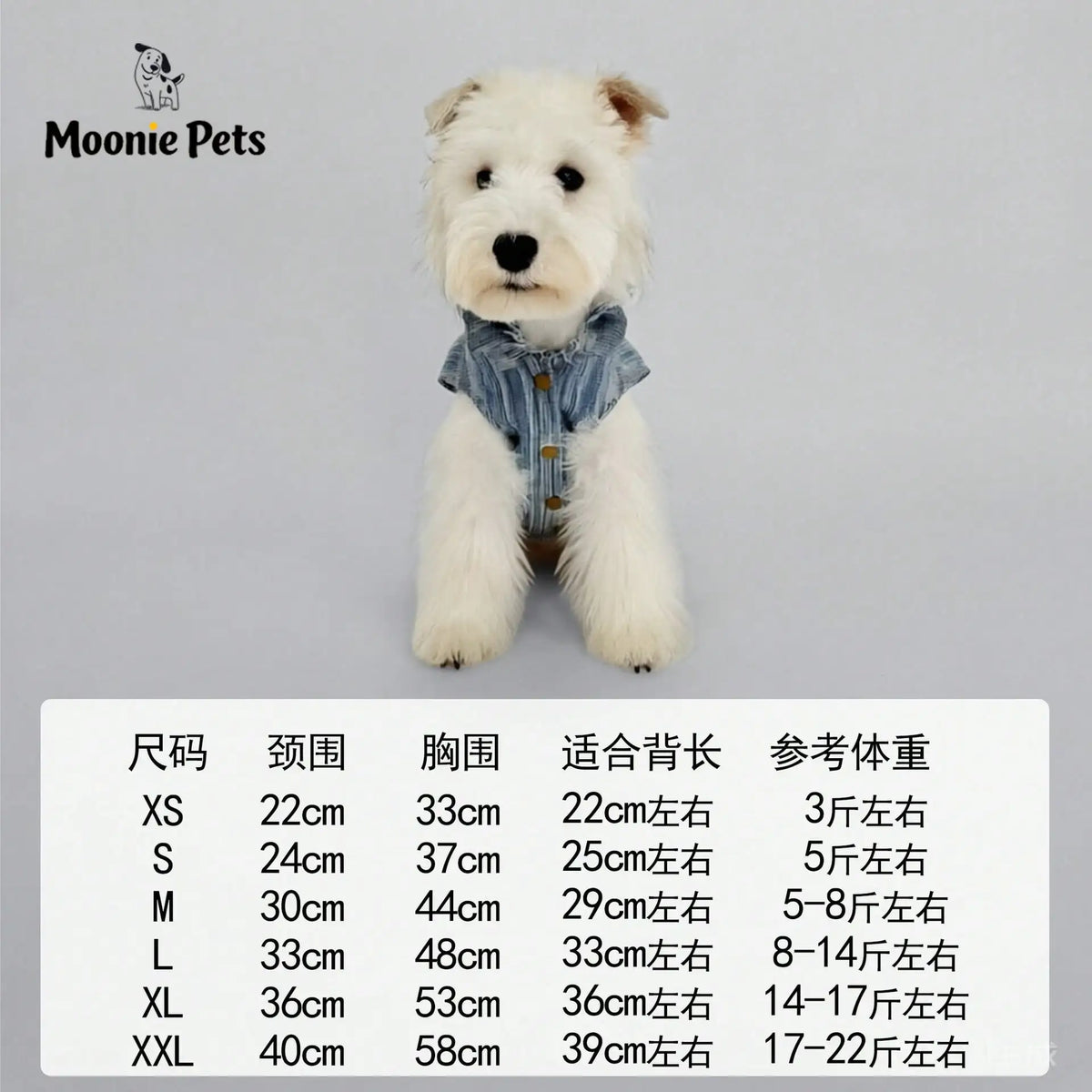 Pet Denim Clothing With Embroidered Pony Pattern Design