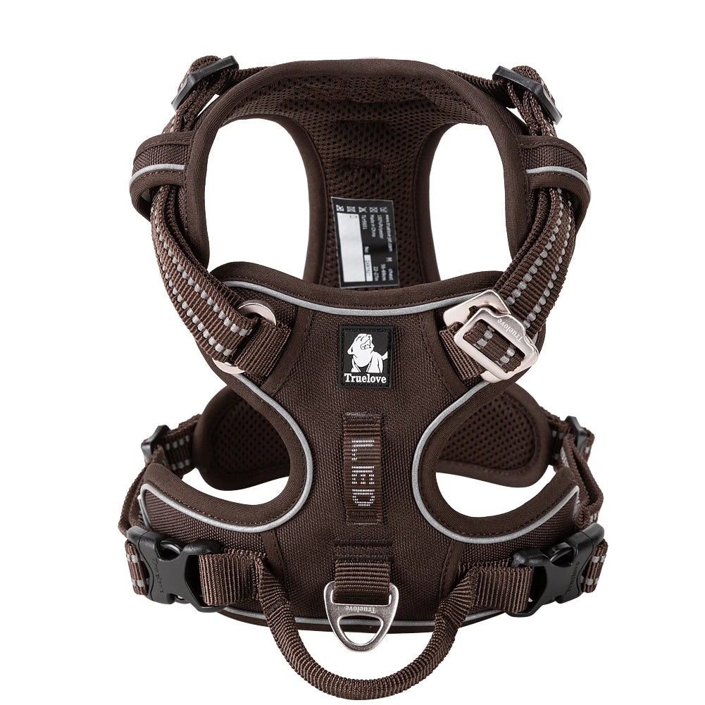 TRUELOVE No Pull Reflective Adjustable Dog Harness for Training