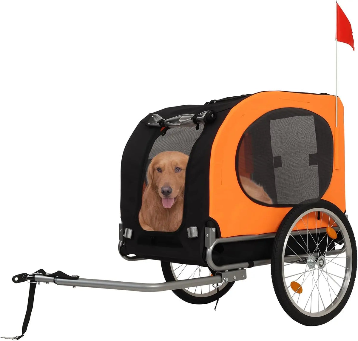 HiMISS Dog Bike Trailer and Jogging Stroller with Collapsible Frame