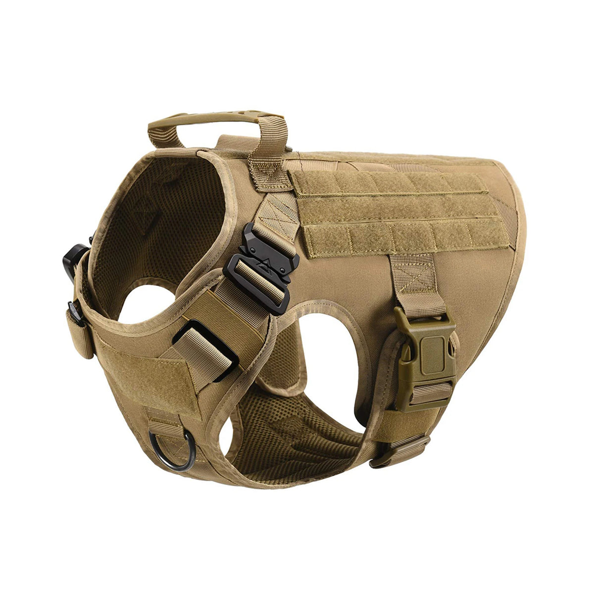 PETRAVEL Tactical Dog Harness With MOLLE Pouches For Training