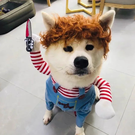 Holapet Chucky Doll Halloween Costume For Dogs And Cats
