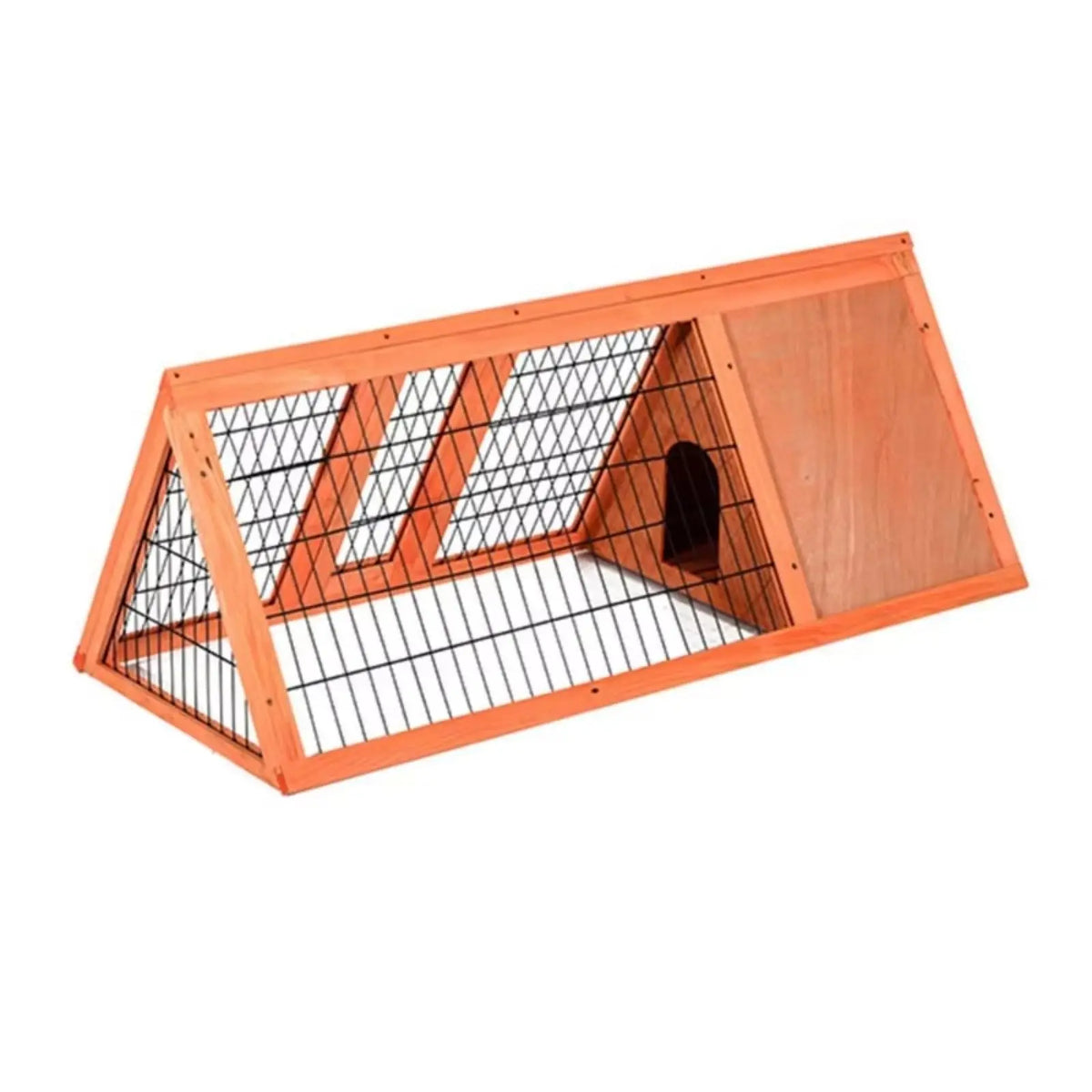 HiMISS Wooden Rabbit Hutch With Run And Easy Clean Design