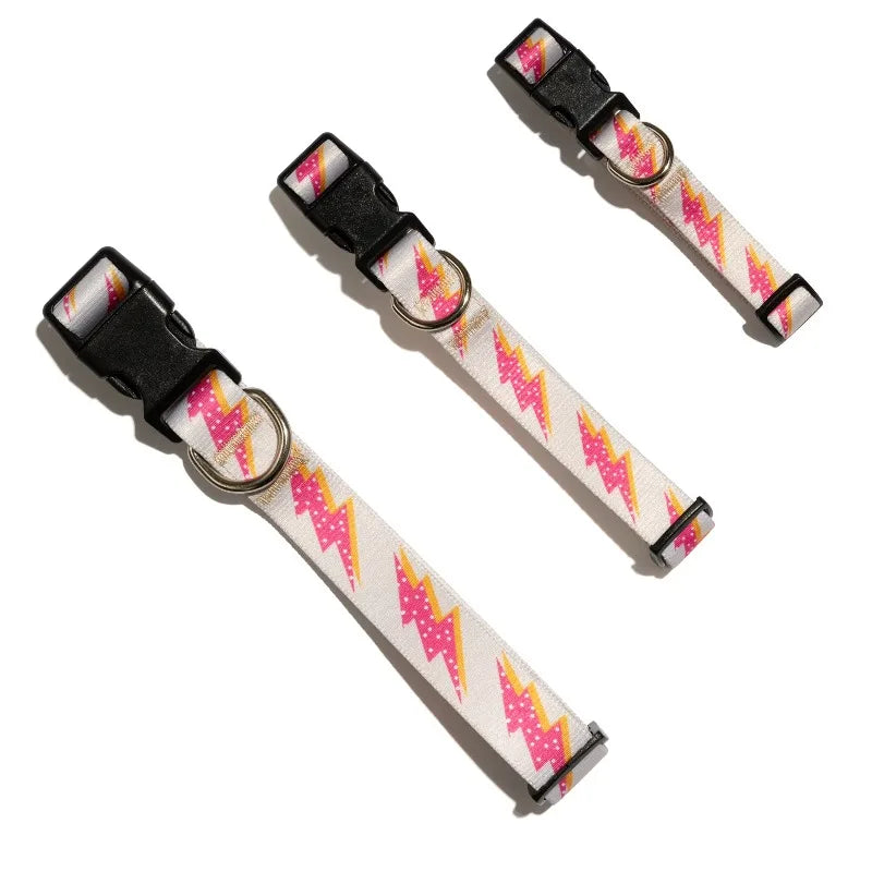 Lightning Bolt Fashion Dog Collar for Puppies and Pets
