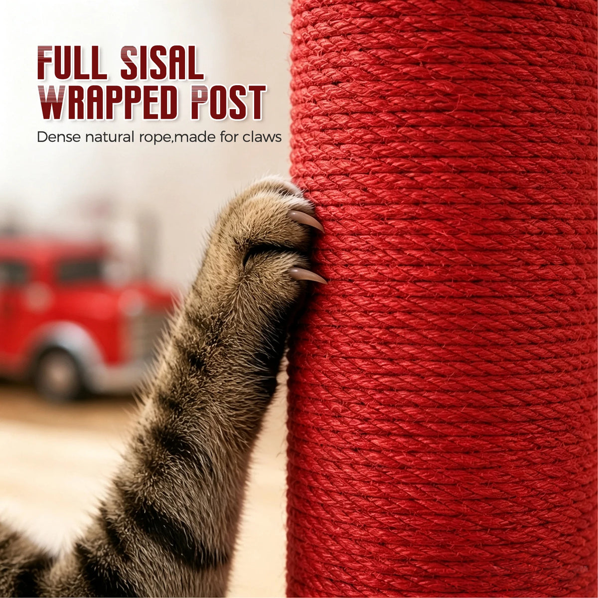 PAWZ Road Fire Hydrant Sisal Cat Scratching Post for Cats