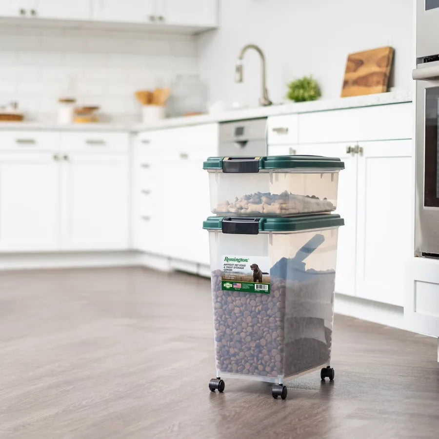 IRIS USA Airtight Pet Food Storage Container With Scoop