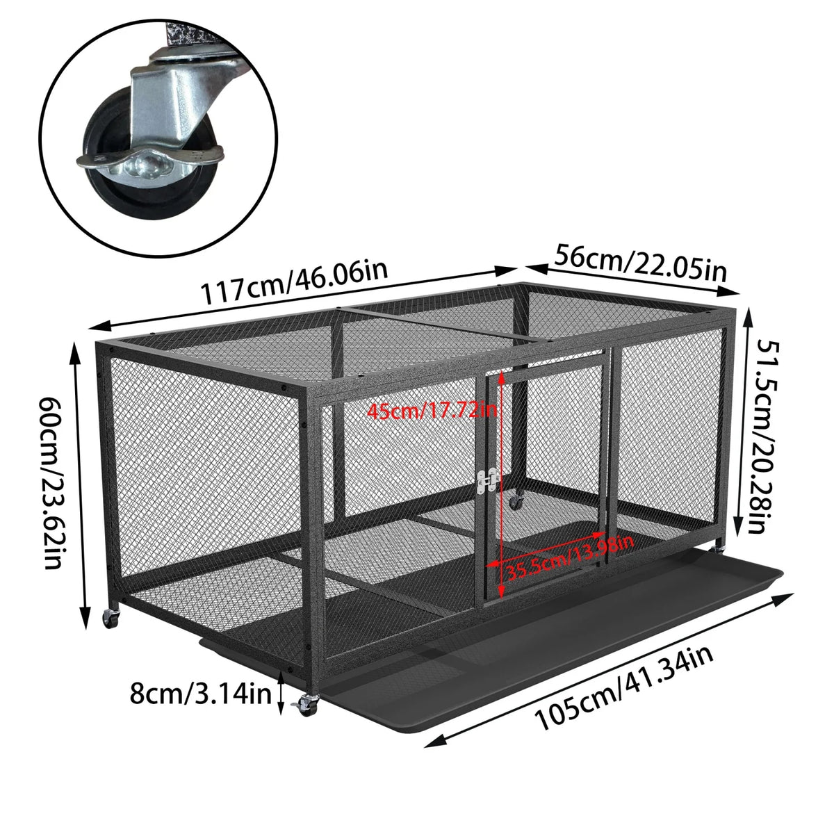 BINGOPAW Metal Walk In Chicken Coop With Cover And Wheels