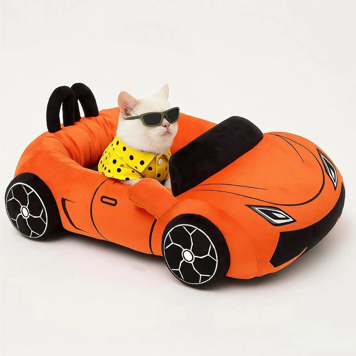 CWV Cozy Supercar Cat Bed With Soft Washable Pillow