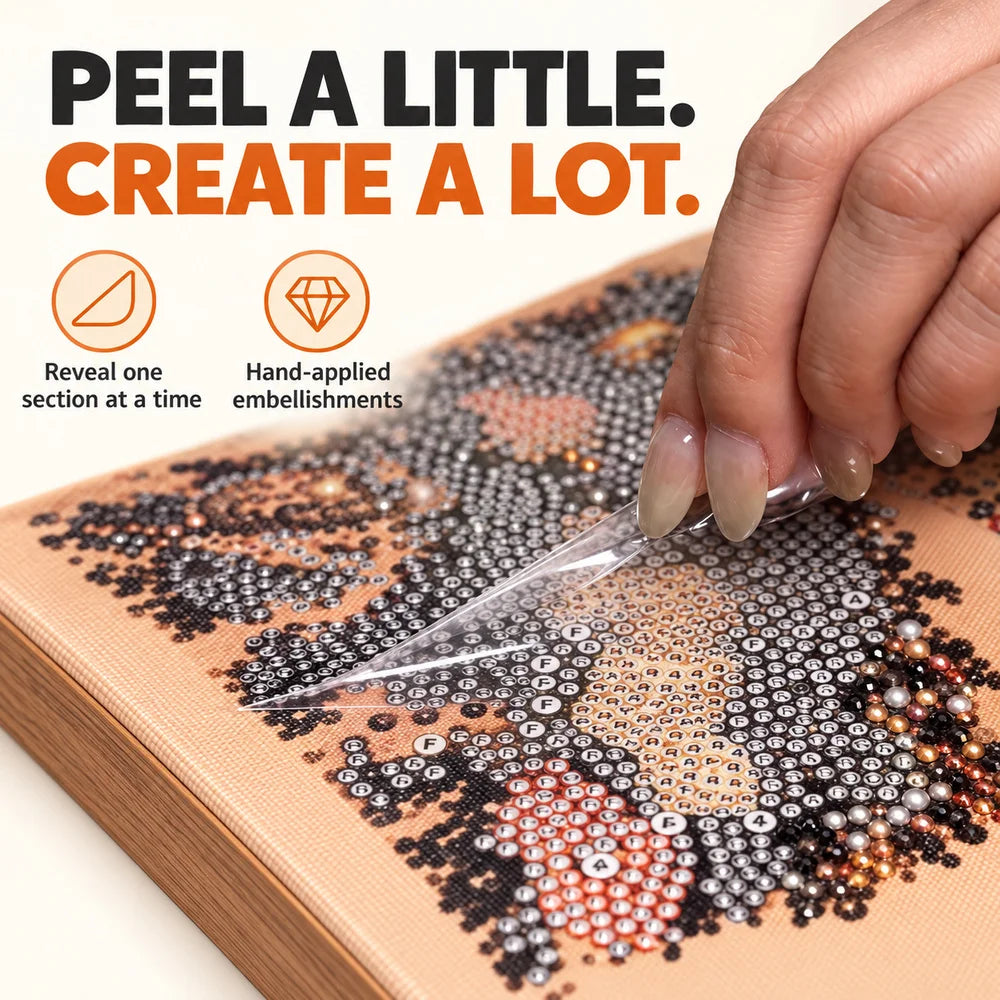 Zoe Halloween Pearl Diamond Painting Kit With Frame Decor